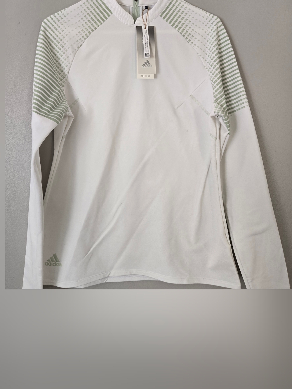 NWT Women's Adidas COLD.RDY Long Sleeve Mock Neck Golf Shirt size M HG6956 White